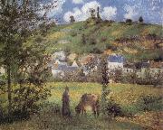 Camille Pissarro Landscape at Chaponval Spain oil painting artist